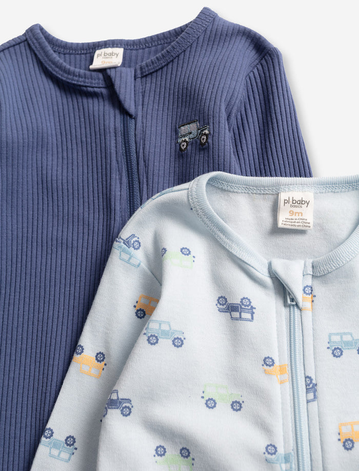 Ens. de 2 pyjamas une pièce