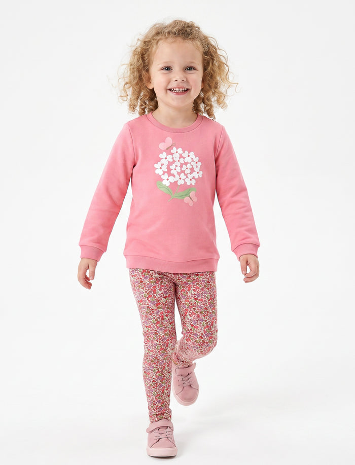 Ensemble 2 pièces imprimé à l’avant pour fille