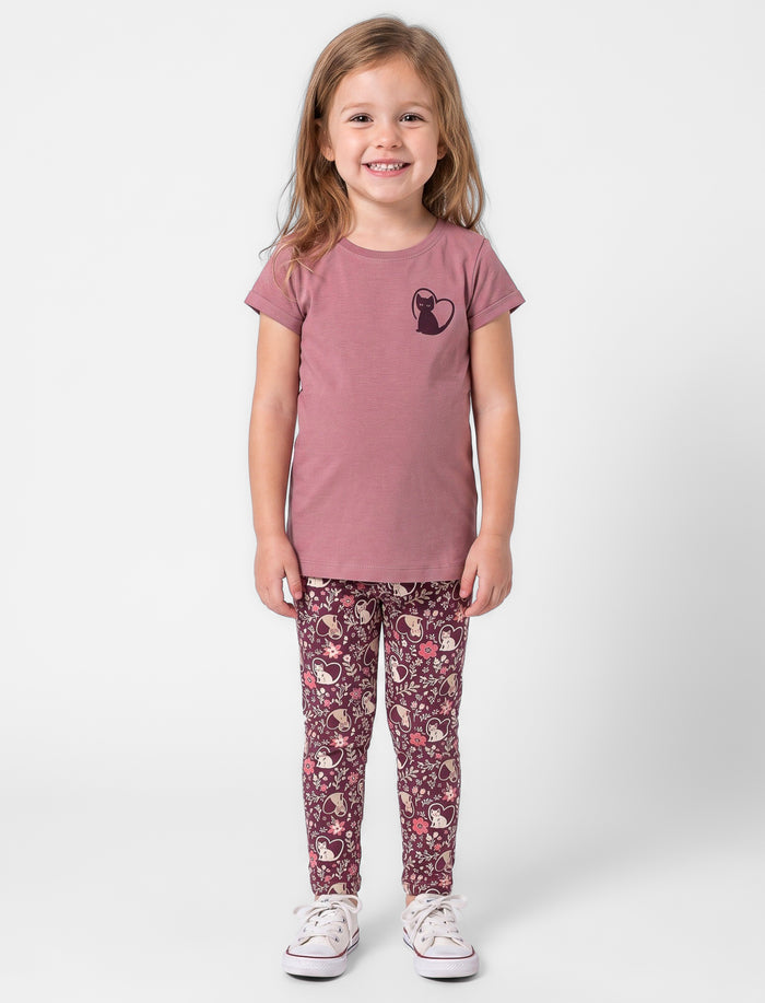 Ensemble 2 pièces imprimé pour fille