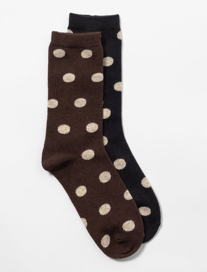 Ensemble de 2 paires de chaussettes à pois