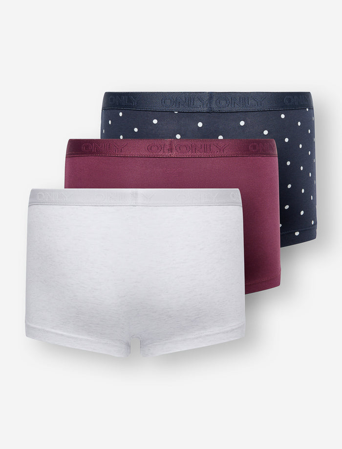 Ensemble de 3 boxers imprimé pour fille