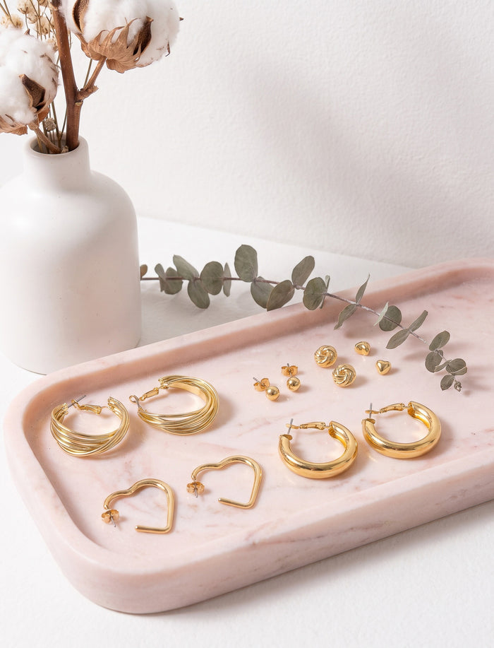 Ensemble de 6 paires de boucles d’oreilles