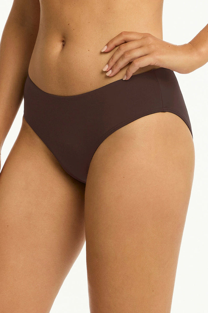 Essentials Edit Mid Bikini Pant in  | Sea Level Australia