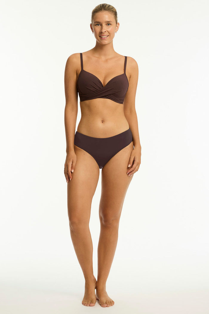 Essentials Edit Mid Bikini Pant in  | Sea Level Australia