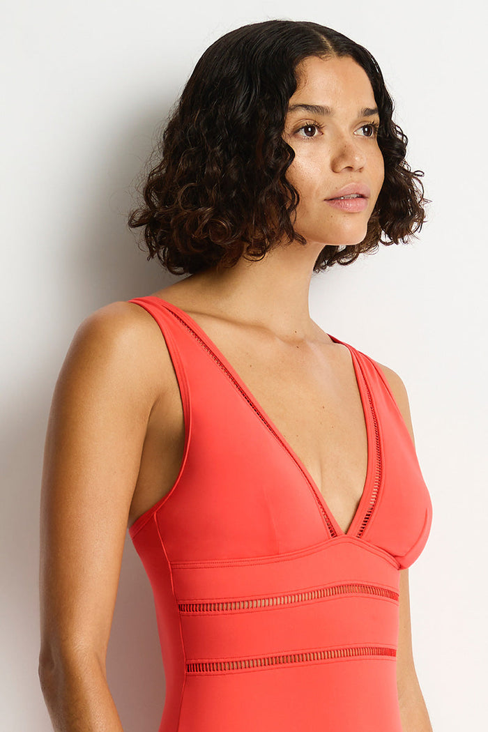 Essentials Edit Spliced One Piece