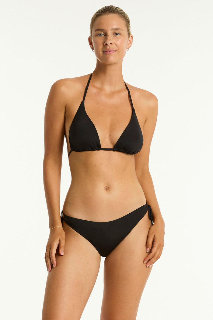 Black Essentials Edit D Cup Tri Top in Sea Level | Sea Level Australia