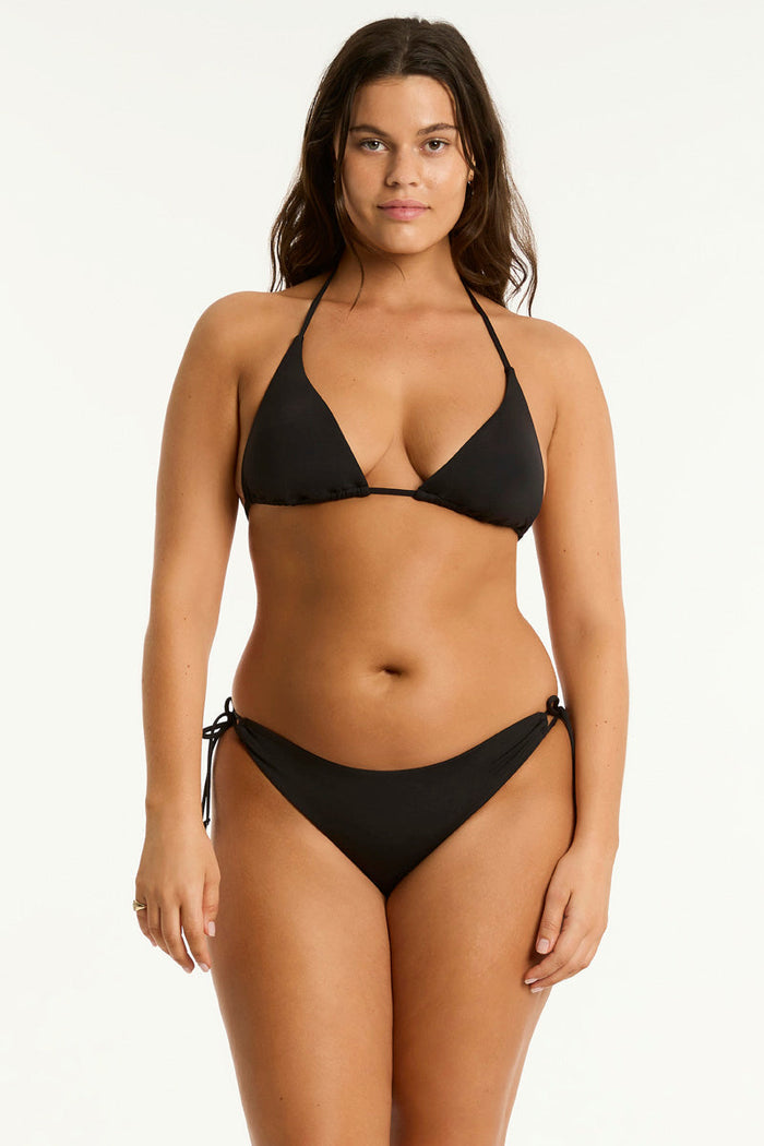 Black Essentials Edit D Cup Tri Top in Sea Level | Sea Level Australia
