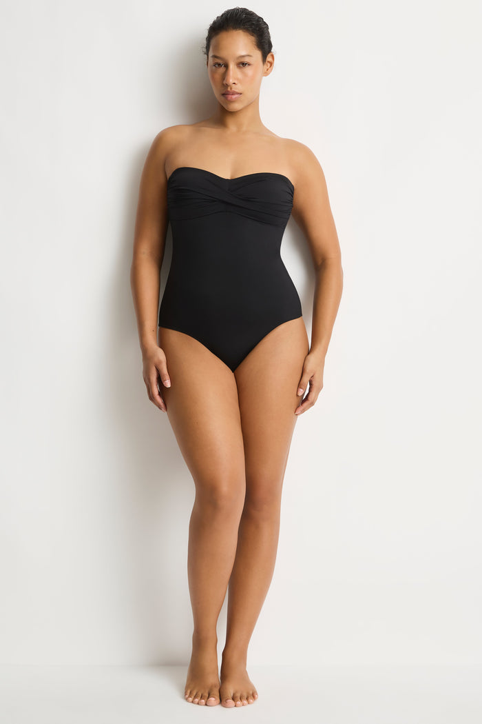 Essentials Edit Twist Bandeau One Piece