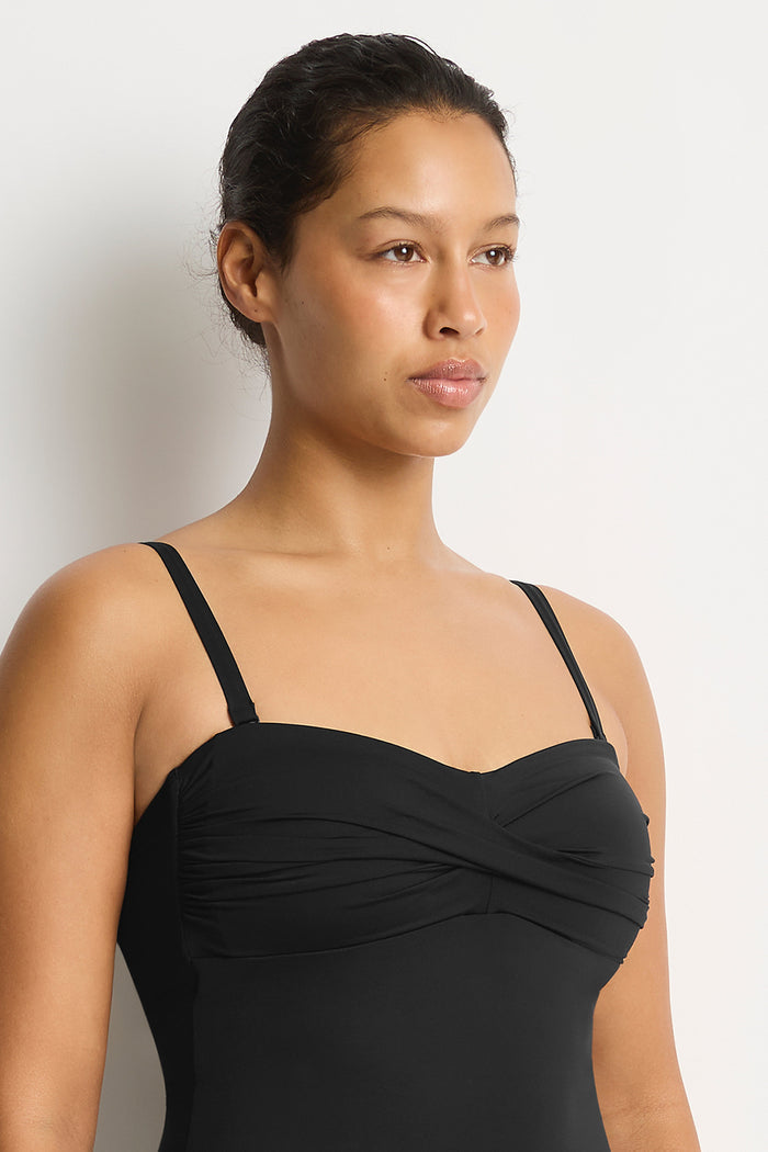 Essentials Edit Twist Bandeau One Piece