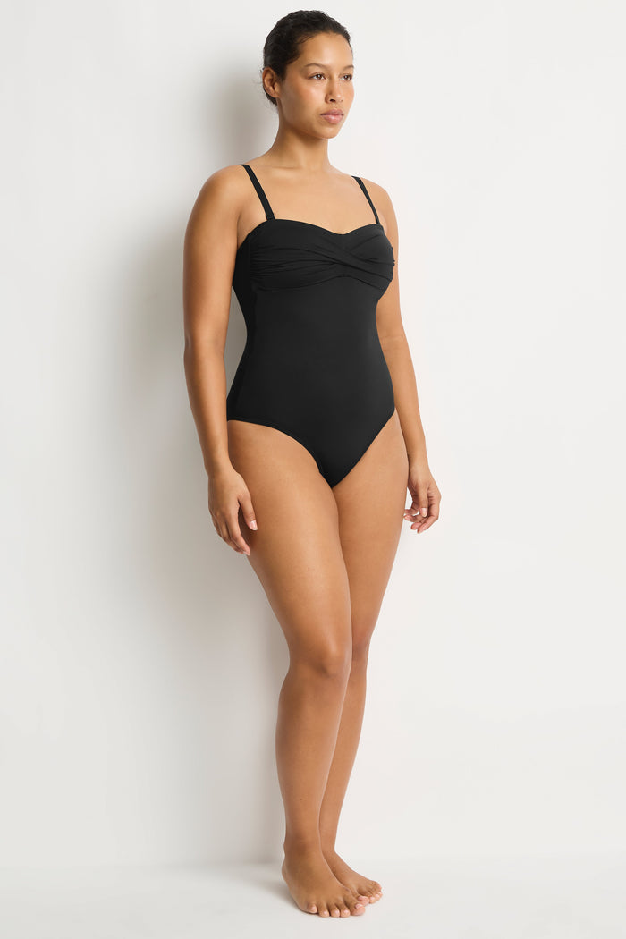 Essentials Edit Twist Bandeau One Piece