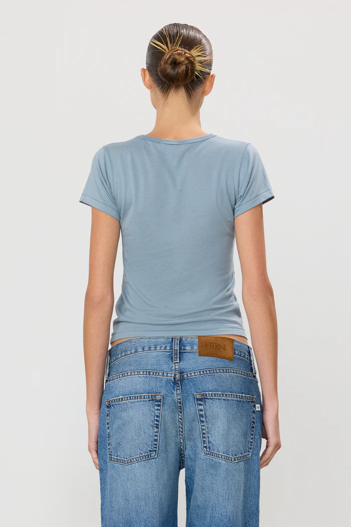 Eterne Fitted Crewneck Short Sleeve T-Shirt