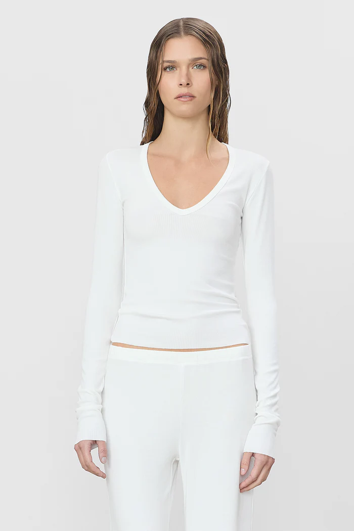 Éterne Long Sleeve V-Neck Top