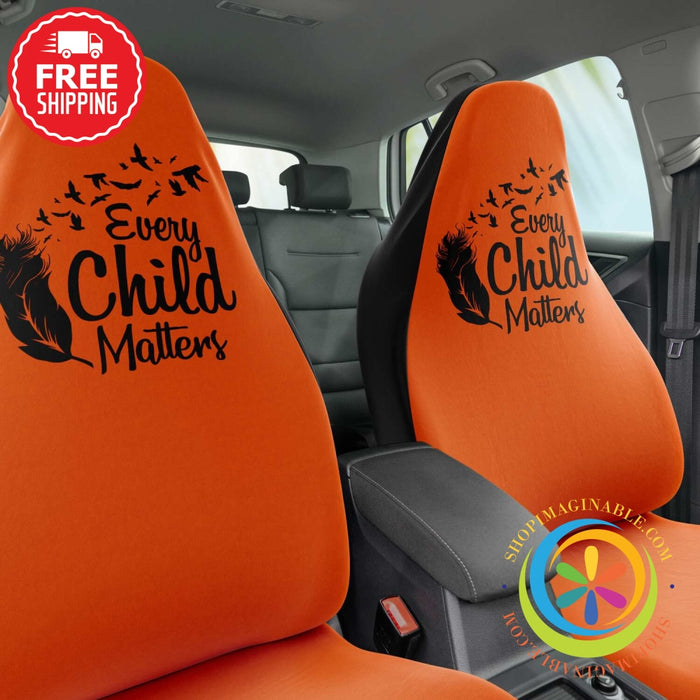 Every Child Matters Orange Car Seat Covers-ShopImaginable.com
