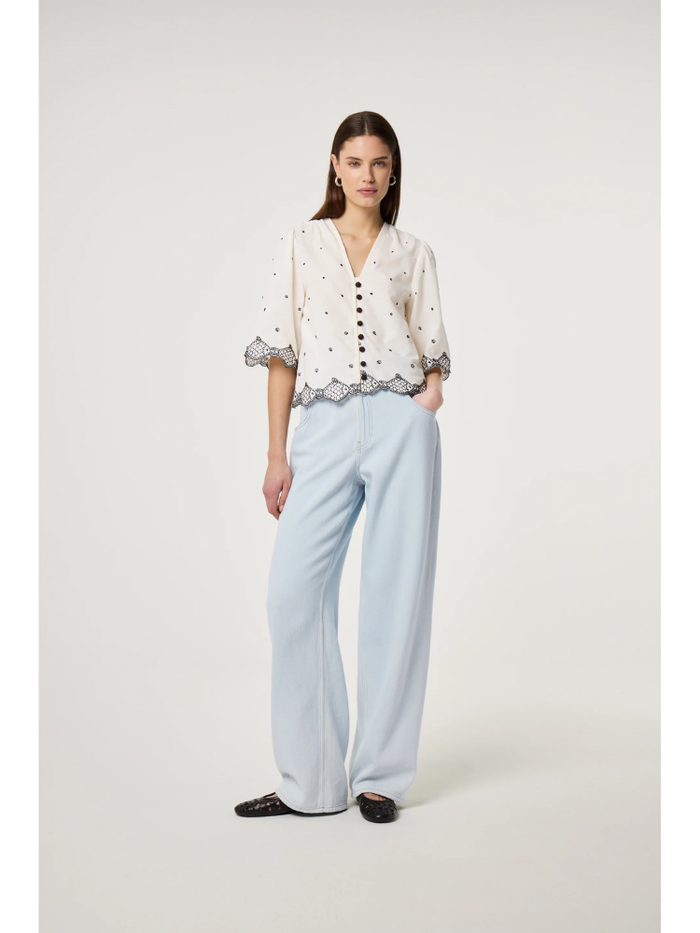 Fabienne Chapot Tylera Blouse Cosy White/Black