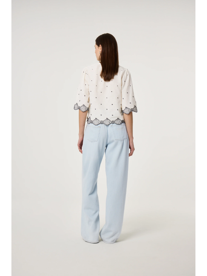 Fabienne Chapot Tylera Blouse Cosy White/Black