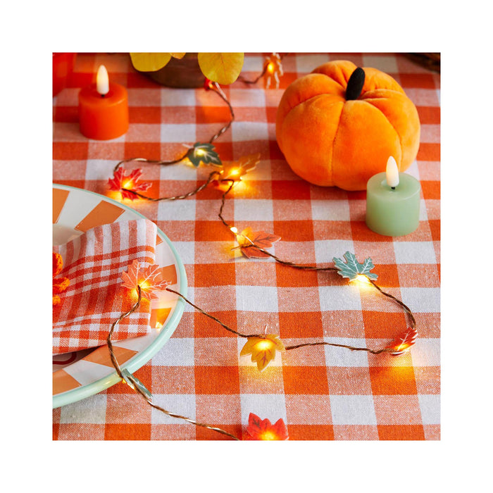 Fall Felt Leaf String Lights