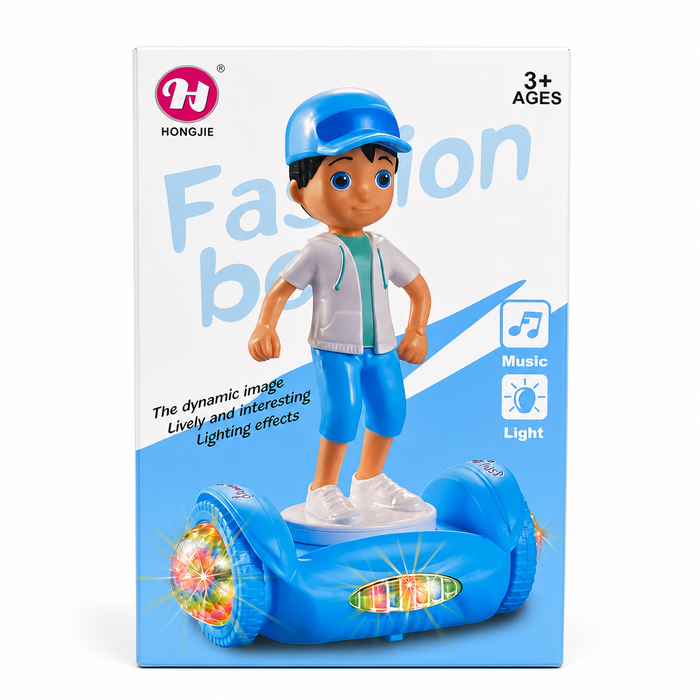 Fashion Boy Hoverboard Toy – Music & Light-Up Wheels (Ages 3+)