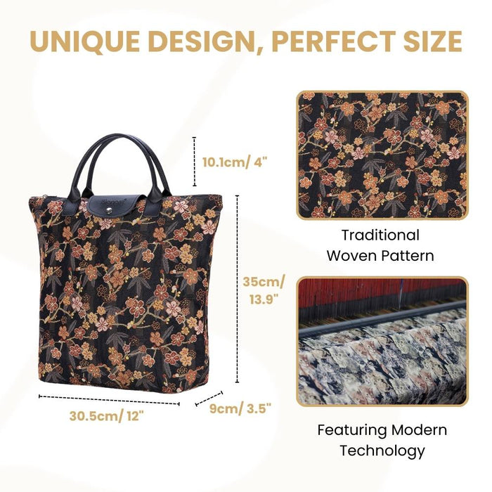 FDAW-SAKURA | Ume Sakura FOLDAWAY GROCERY BAG
