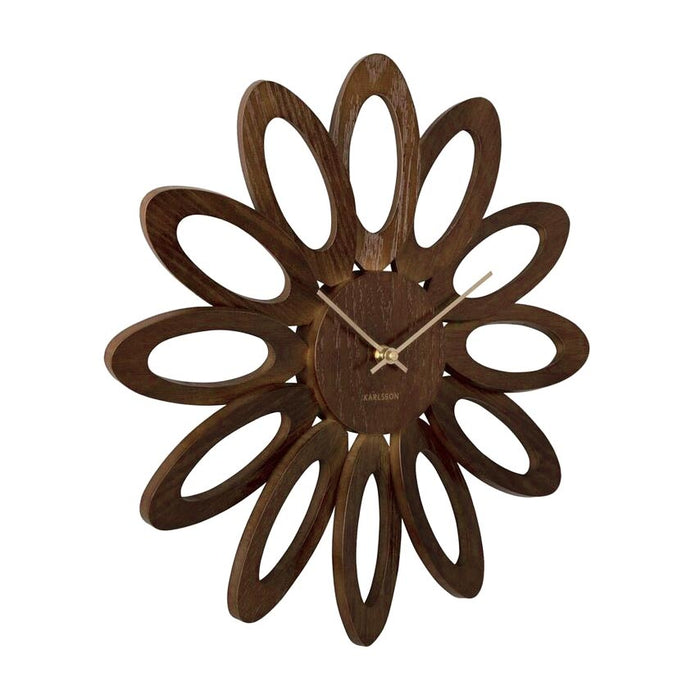 Karlsson Fiore Wall Clock - Dark Wood (40cm) | Koop.co.nz