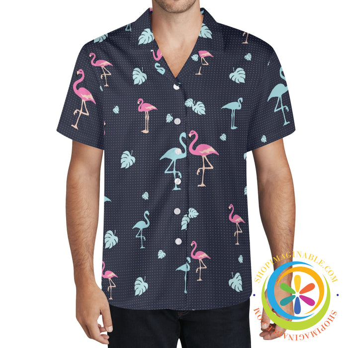 Flamingo Love Hawaiian Casual Shirt Hawaiian