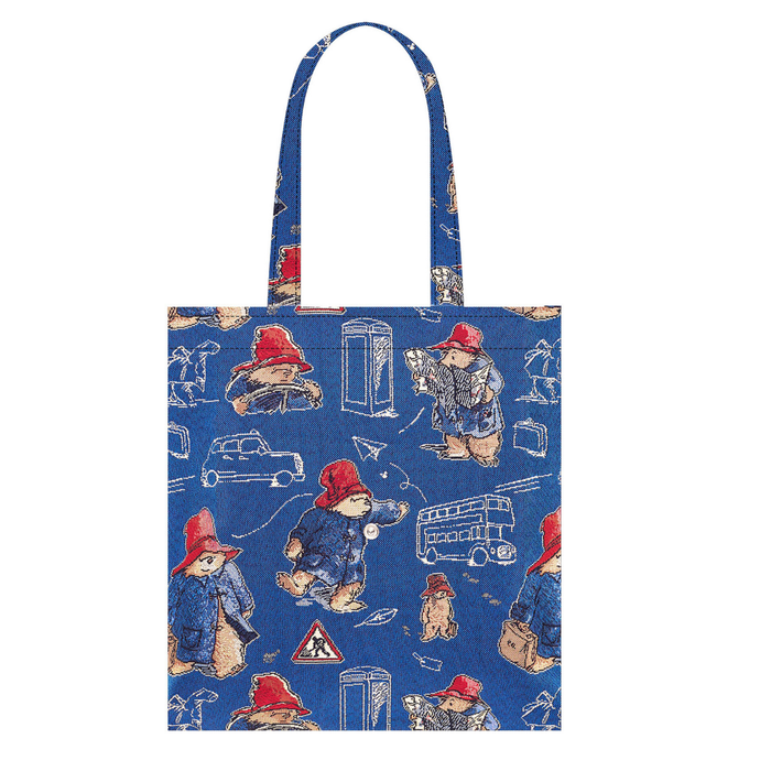 FLAT-PADDBL |  PADDINGTON BEAR BLUE FLAT BAG