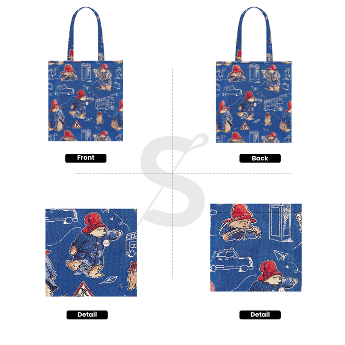 FLAT-PADDBL |  PADDINGTON BEAR BLUE FLAT BAG