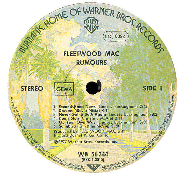 Fleetwood Mac - Rumours (LP) [Germany] 1st (Very Good Plus (VG+))