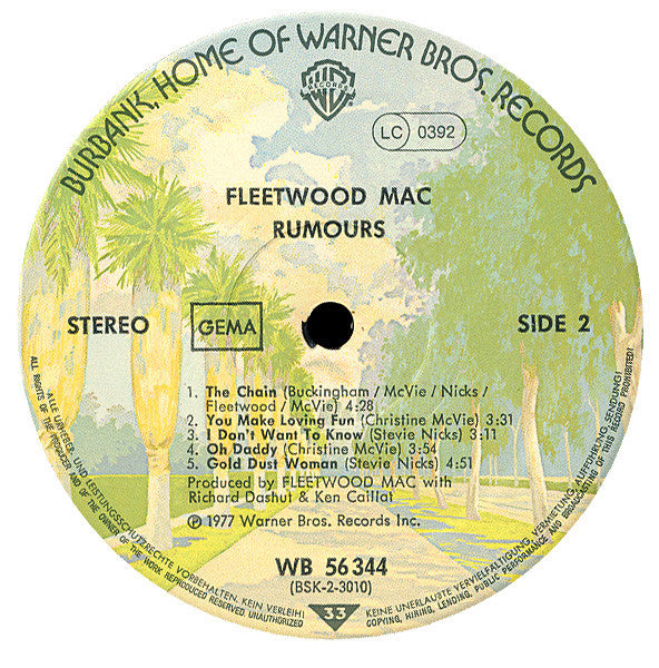 Fleetwood Mac - Rumours (LP) [Germany] 1st (Very Good Plus (VG+))