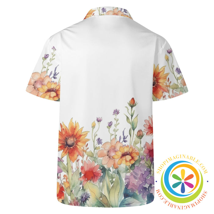 Floral Gardens Hawaiian Casual Shirt-ShopImaginable.com