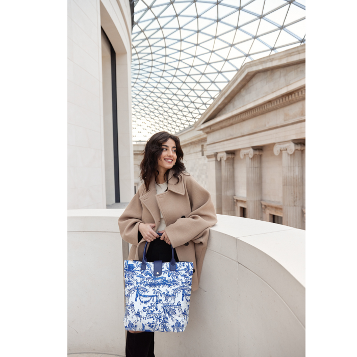 FOLD-BM-CHINO| THE BRITISH MUSEUM CHINOISERIE FOLDING BAG