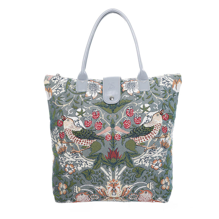 FOLD-STGR | STRAWBERRY THIEF GREY FOLDING BAG