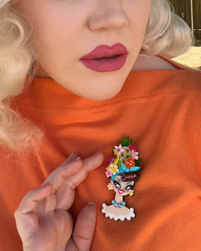 Forbidden Fruits Brooch by Miss Fluff x Lipstick & Chrome