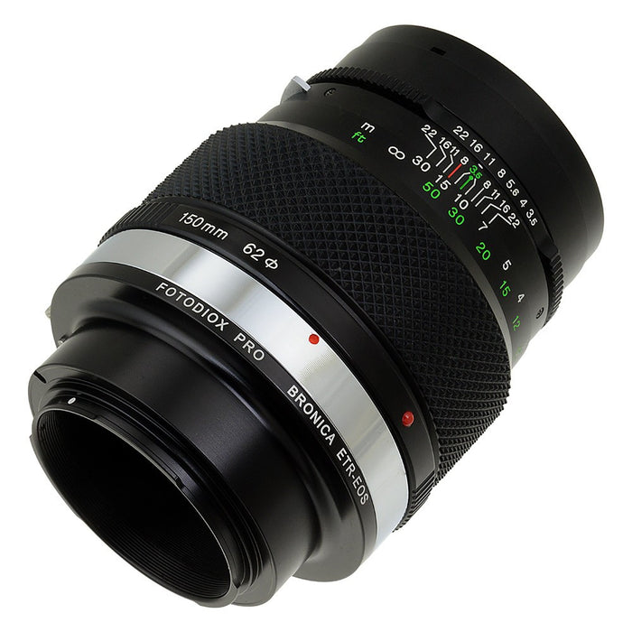 Fotodiox Pro Lens Mount Adapter - Bronica ETR Mount SLR Lenses to Canon EOS (EF, EF-S) Mount SLR Camera Body