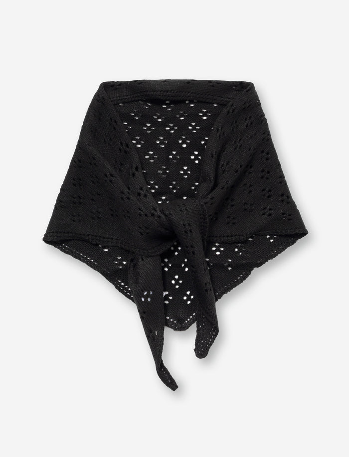 Foulard en tricot ajouré uni