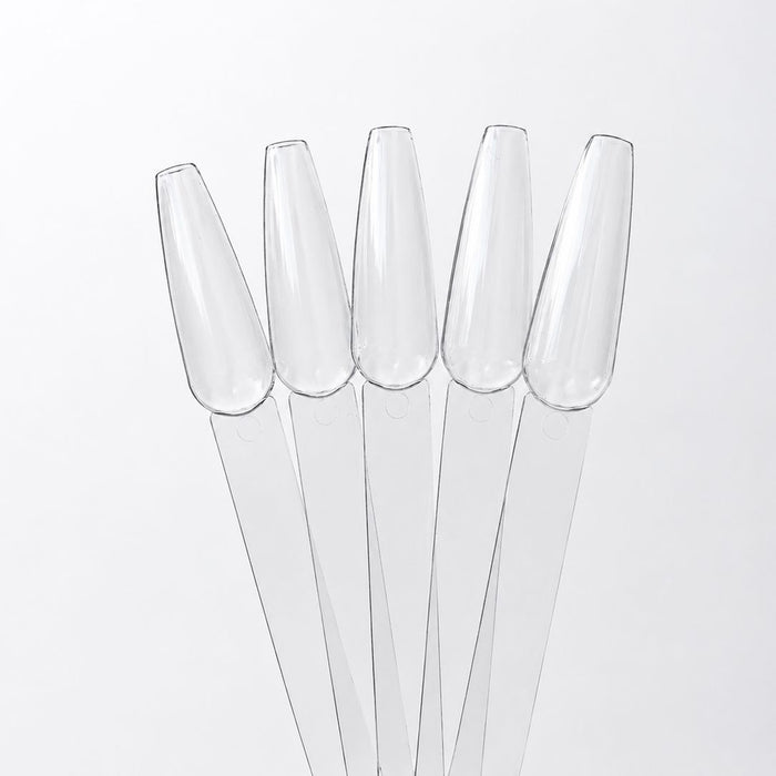 F.O.X Clear Ballerina Nail Swatch Sticks, 50 pcs swatches F.O.X