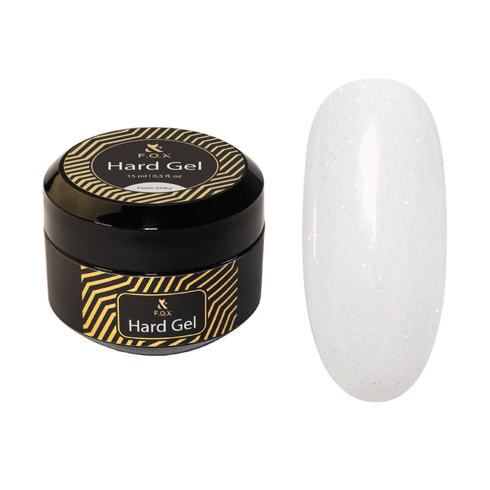 F.O.X Hard Gel Flash Milky, 15 ml builder gel F.O.X