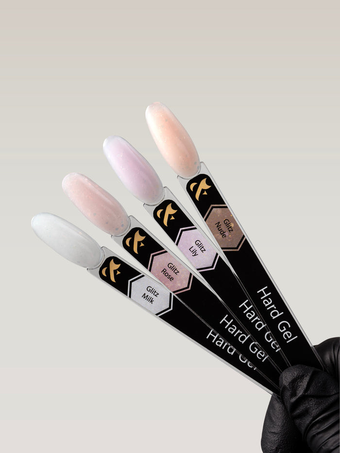 F.O.X Hard Gel Glitz — Nail Swatch Sticks (set of 4) F.O.X