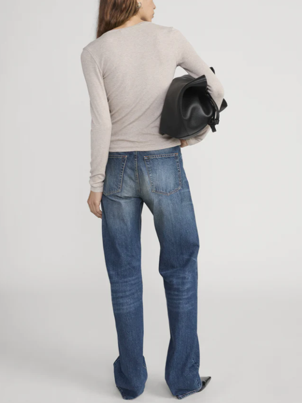 Frame Rib Splay Top Oatmeal Heather