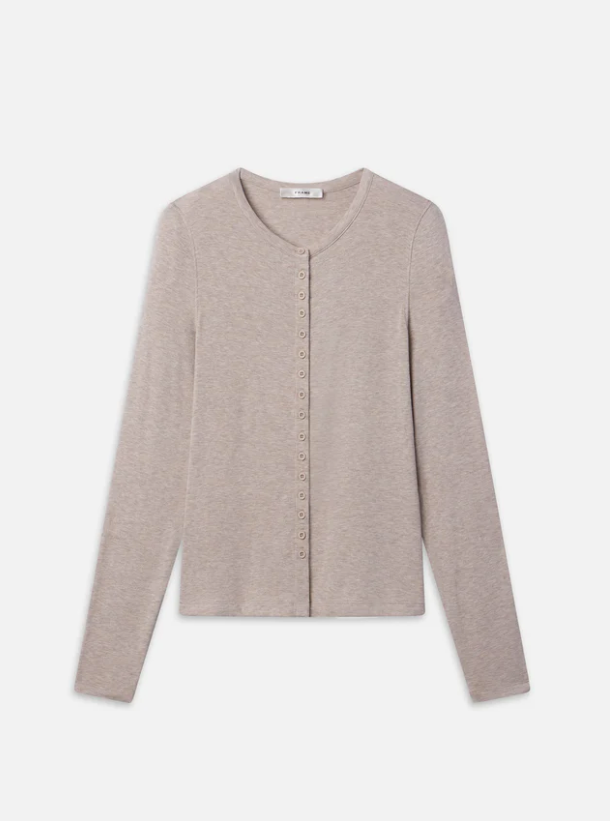 Frame Rib Splay Top Oatmeal Heather
