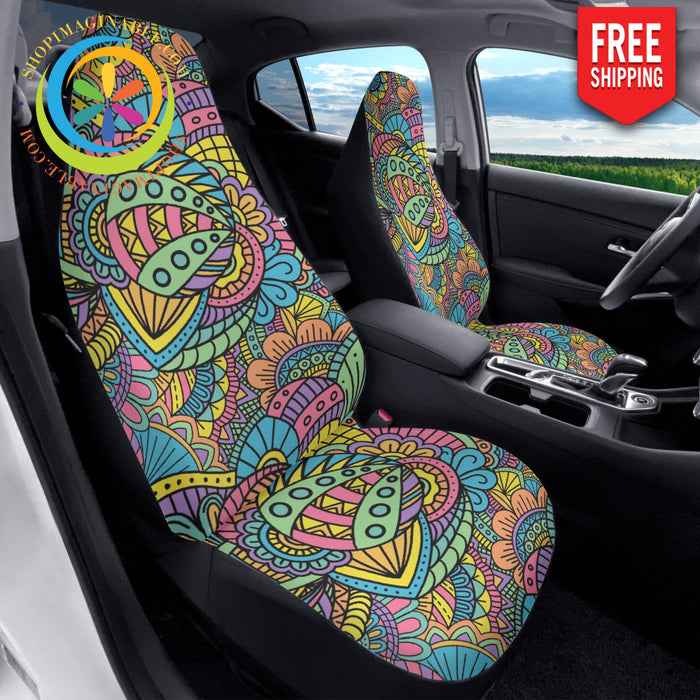 Funky Fun Doodles Car Seat Covers Cover