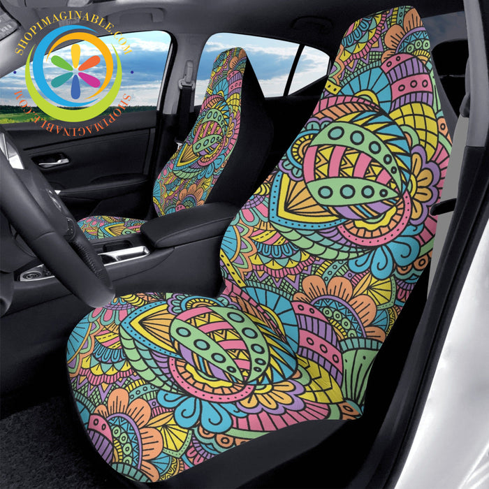 Funky Fun Doodles Car Seat Covers Cover