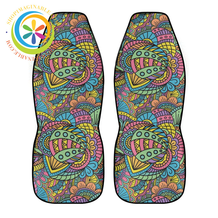 Funky Fun Doodles Car Seat Covers Cover