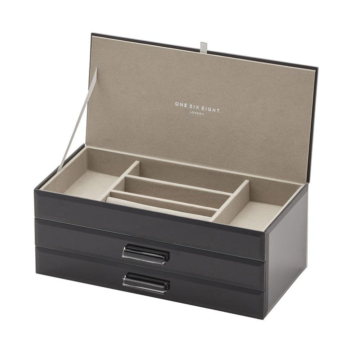 One Six Eight Gabriella Large Jewellery Box - Black | Koop.co.nz