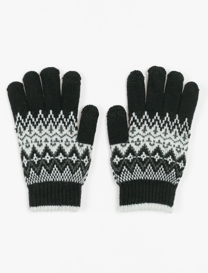 Gants de tricot jacquard
