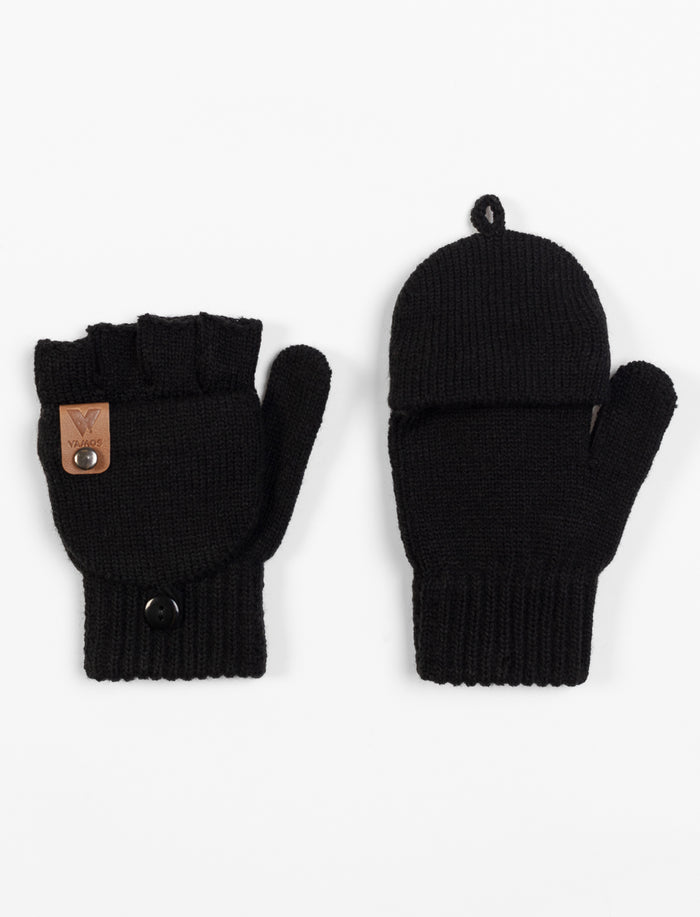 Gants-mitaines en tricot - enfants