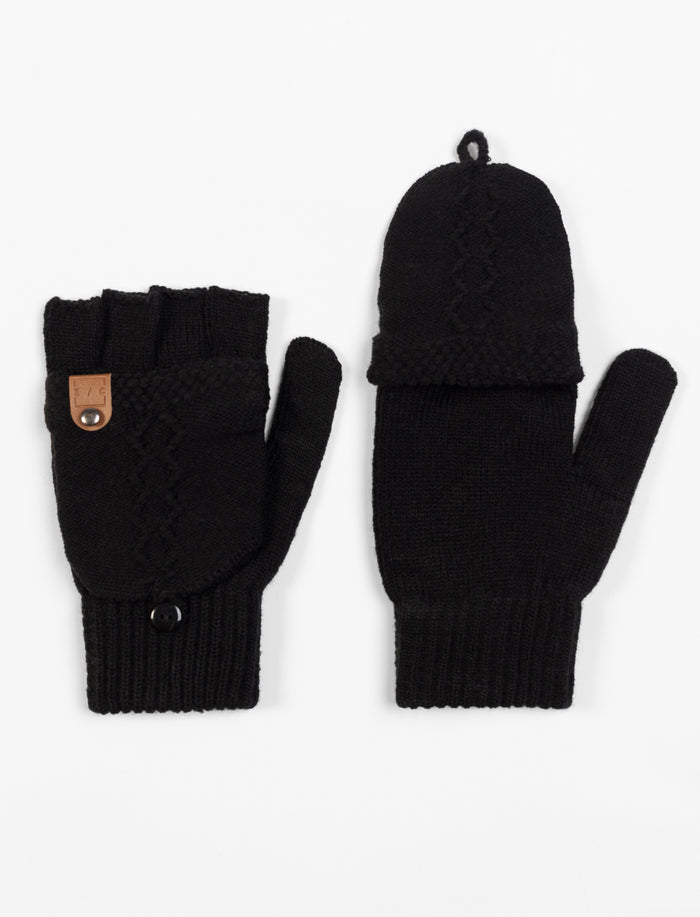 Gants-mitaines en tricot