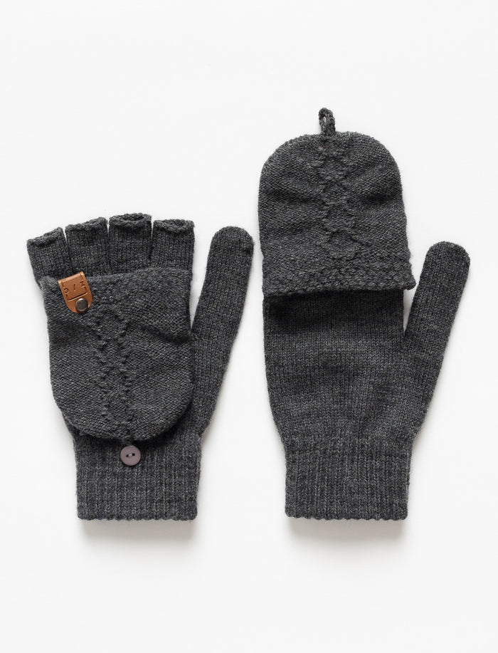 Gants-mitaines en tricot