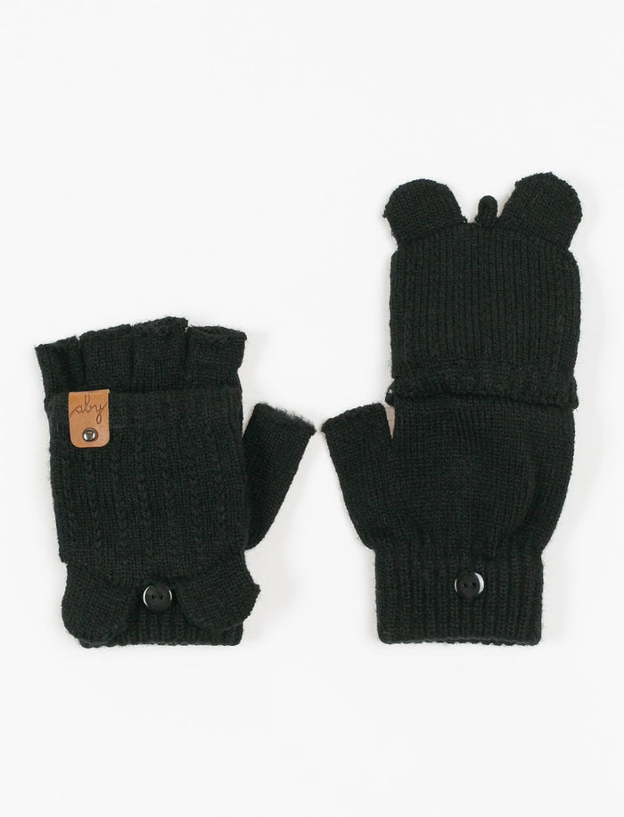 Gants-mitaines unis