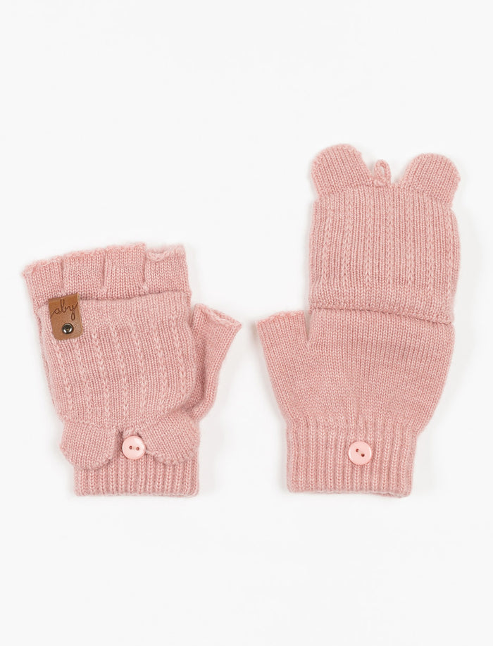 Gants-mitaines unis