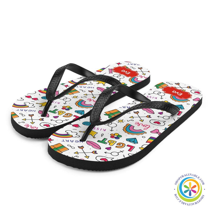 Gay Pride LGBT Flip-Flops-ShopImaginable.com